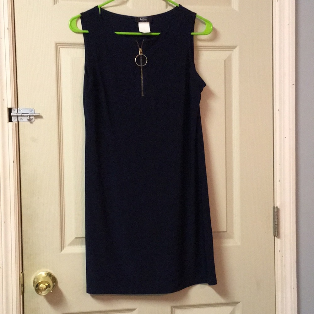 MSK Petite Dress. Navy Blue. Small